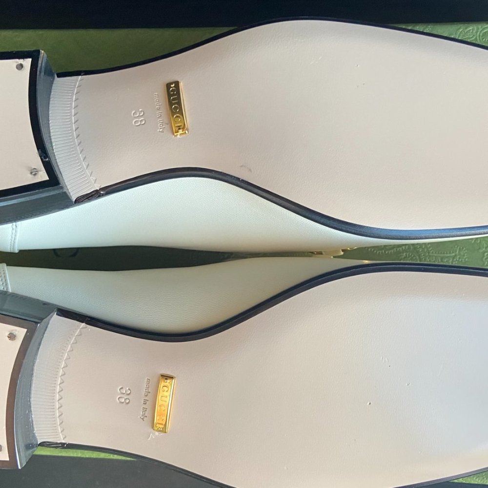 Gucci Malaga leather flats  38IT  Never worn, with tag   White, Leather - Picture 7 of 7